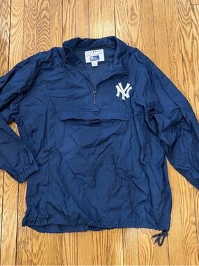 Genuine Merchandise New York Yankees Navy Pullover Windbreaker